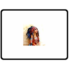 Indian 21 Double Sided Fleece Blanket (large)  by indianwarrior