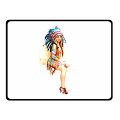 Indian 18 Double Sided Fleece Blanket (Small) 