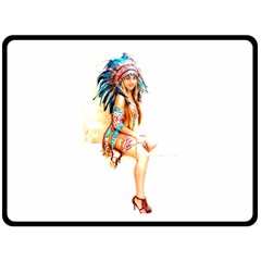 Indian 18 Double Sided Fleece Blanket (Large) 