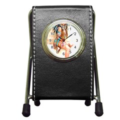 Indian 17 Pen Holder Desk Clocks by indianwarrior