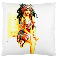 Indian 16 Standard Flano Cushion Case (two Sides) by indianwarrior