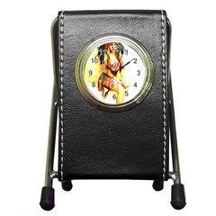 Indian 16 Pen Holder Desk Clocks by indianwarrior