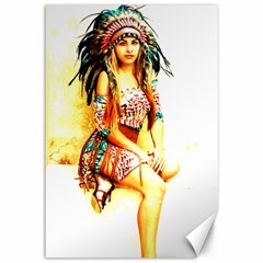 Indian 16 Canvas 12  X 18   by indianwarrior