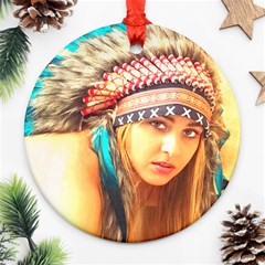 Indian 14 Ornament (round)  by indianwarrior