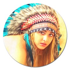 Indian 14 Magnet 5  (round) by indianwarrior