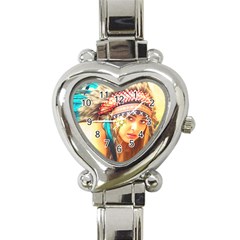 Indian 14 Heart Italian Charm Watch by indianwarrior