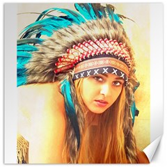 Indian 14 Canvas 16  X 16   by indianwarrior