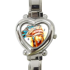 Indian 12 Heart Italian Charm Watch by indianwarrior