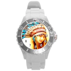 Indian 12 Round Plastic Sport Watch (l) by indianwarrior