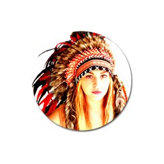 Indian 3 Magnet 3  (round) by indianwarrior