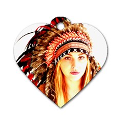 Indian 3 Dog Tag Heart (two Sides) by indianwarrior