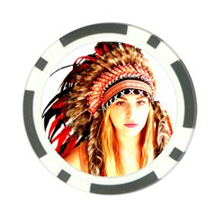 Indian 3 Poker Chip Card Guards by indianwarrior