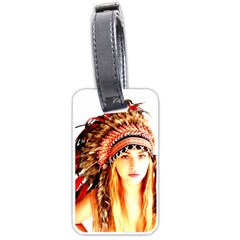 Indian 3 Luggage Tags (one Side)  by indianwarrior