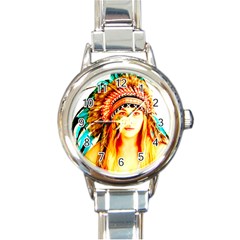 Indian 29 Round Italian Charm Watch by indianwarrior