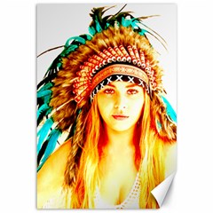 Indian 29 Canvas 12  X 18   by indianwarrior