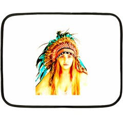 Indian 29 Fleece Blanket (mini) by indianwarrior