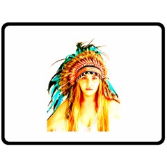 Indian 29 Double Sided Fleece Blanket (large)  by indianwarrior