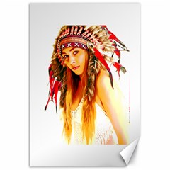 Indian 26 Canvas 20  X 30   by indianwarrior