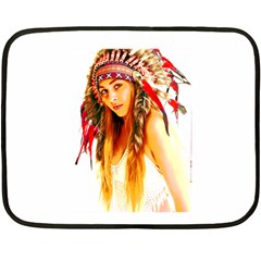 Indian 26 Double Sided Fleece Blanket (mini)  by indianwarrior