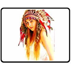 Indian 26 Double Sided Fleece Blanket (medium)  by indianwarrior