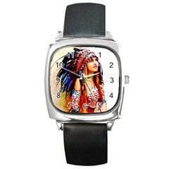 Indian 22 Square Metal Watch by indianwarrior