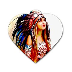 Indian 22 Dog Tag Heart (one Side) by indianwarrior