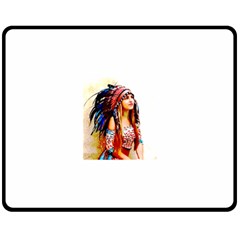 Indian 22 Double Sided Fleece Blanket (medium)  by indianwarrior