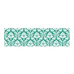 White On Emerald Green Damask Satin Scarf (oblong) by Zandiepants