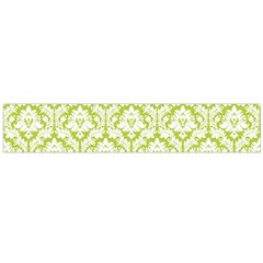 White On Spring Green Damask Flano Scarf (large) by Zandiepants