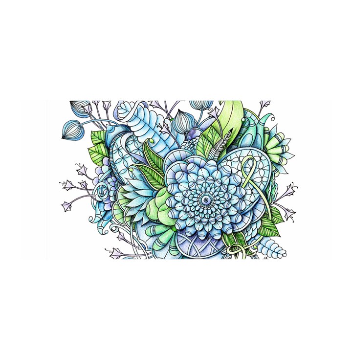 Peaceful Flower Garden 2 Satin Wrap