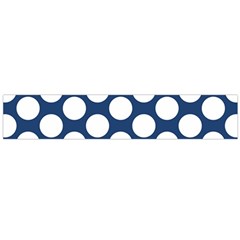 Dark Blue Polkadot Flano Scarf (large) by Zandiepants