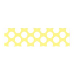 Yellow Polkadot Satin Scarf (oblong) by Zandiepants