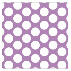 Lilac Polkadot Large Satin Scarf (square) by Zandiepants