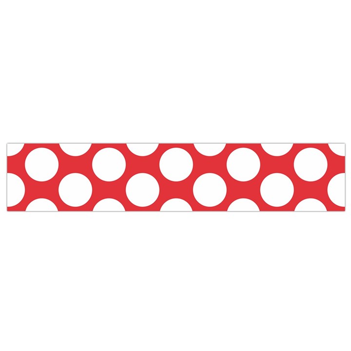 Red Polkadot Flano Scarf (Small)