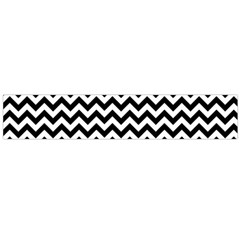 Black And White Zigzag Flano Scarf (large) by Zandiepants