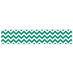 Emerald Green And White Zigzag Flano Scarf (small) by Zandiepants