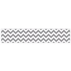 Grey And White Zigzag Flano Scarf (small) by Zandiepants