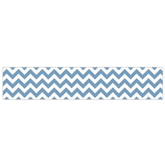 Blue And White Zigzag Flano Scarf (small) by Zandiepants