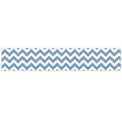 Blue And White Zigzag Flano Scarf (large) by Zandiepants