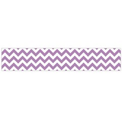 Lilac And White Zigzag Flano Scarf (large) by Zandiepants