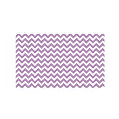 Lilac And White Zigzag Satin Wrap by Zandiepants