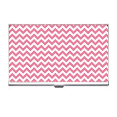 Pink And White Zigzag Business Card Holders by Zandiepants