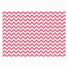 Pink And White Zigzag Large Glasses Cloth by Zandiepants