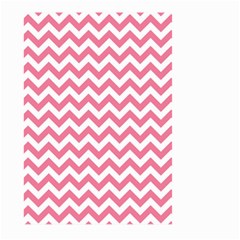 Pink And White Zigzag Large Garden Flag (two Sides) by Zandiepants