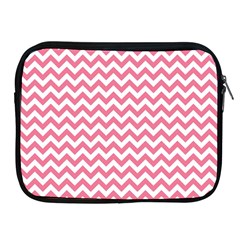 Pink And White Zigzag Apple Ipad 2/3/4 Zipper Cases by Zandiepants