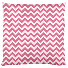 Pink And White Zigzag Standard Flano Cushion Case (one Side) by Zandiepants