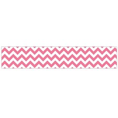 Pink And White Zigzag Flano Scarf (large) by Zandiepants