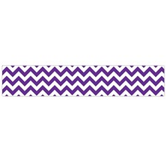 Purple And White Zigzag Pattern Flano Scarf (large) by Zandiepants