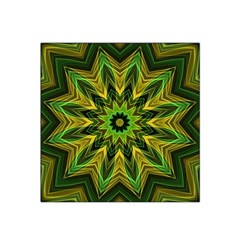 Woven Jungle Leaves Mandala Satin Bandana Scarf