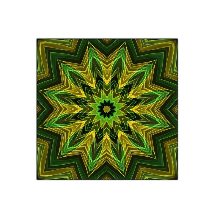 Woven Jungle Leaves Mandala Satin Bandana Scarf